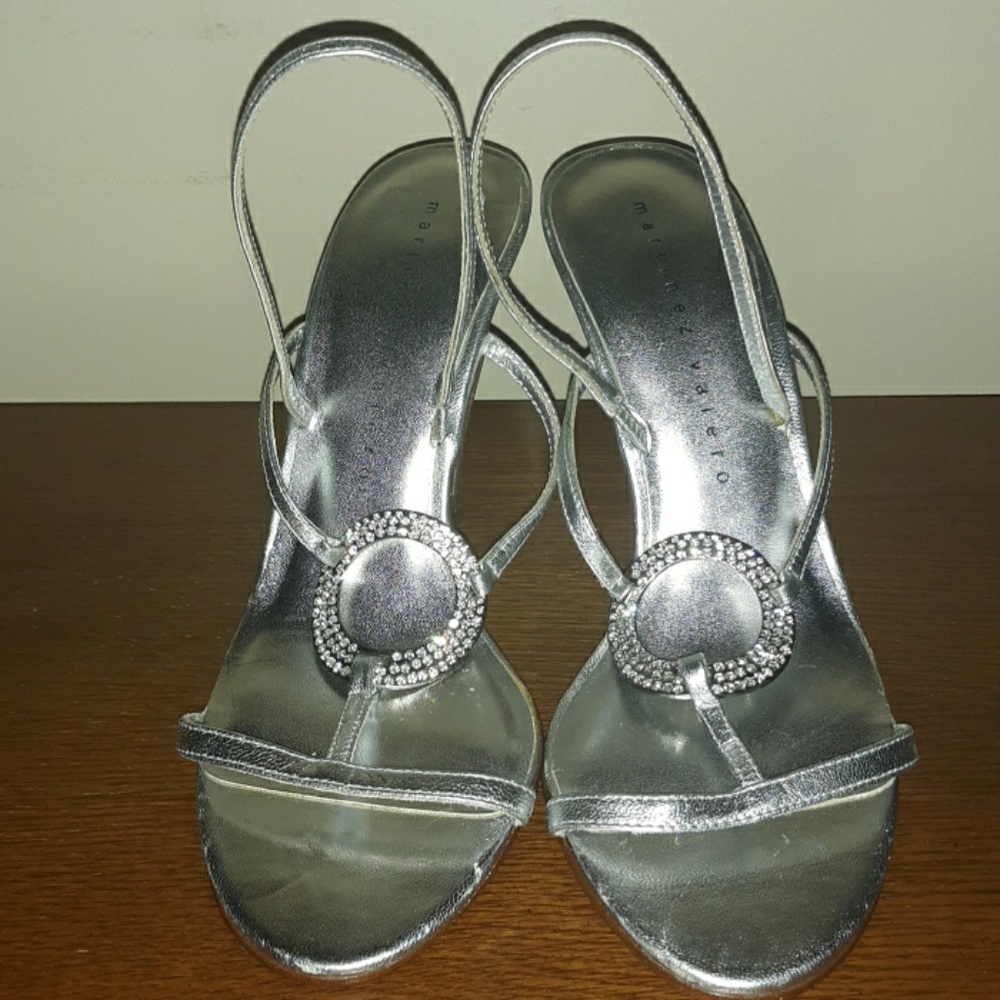 Martinez Valero Silver Heels